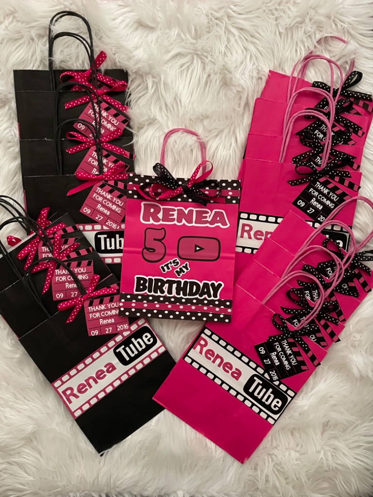 Custom Birthday Party Favor Bags