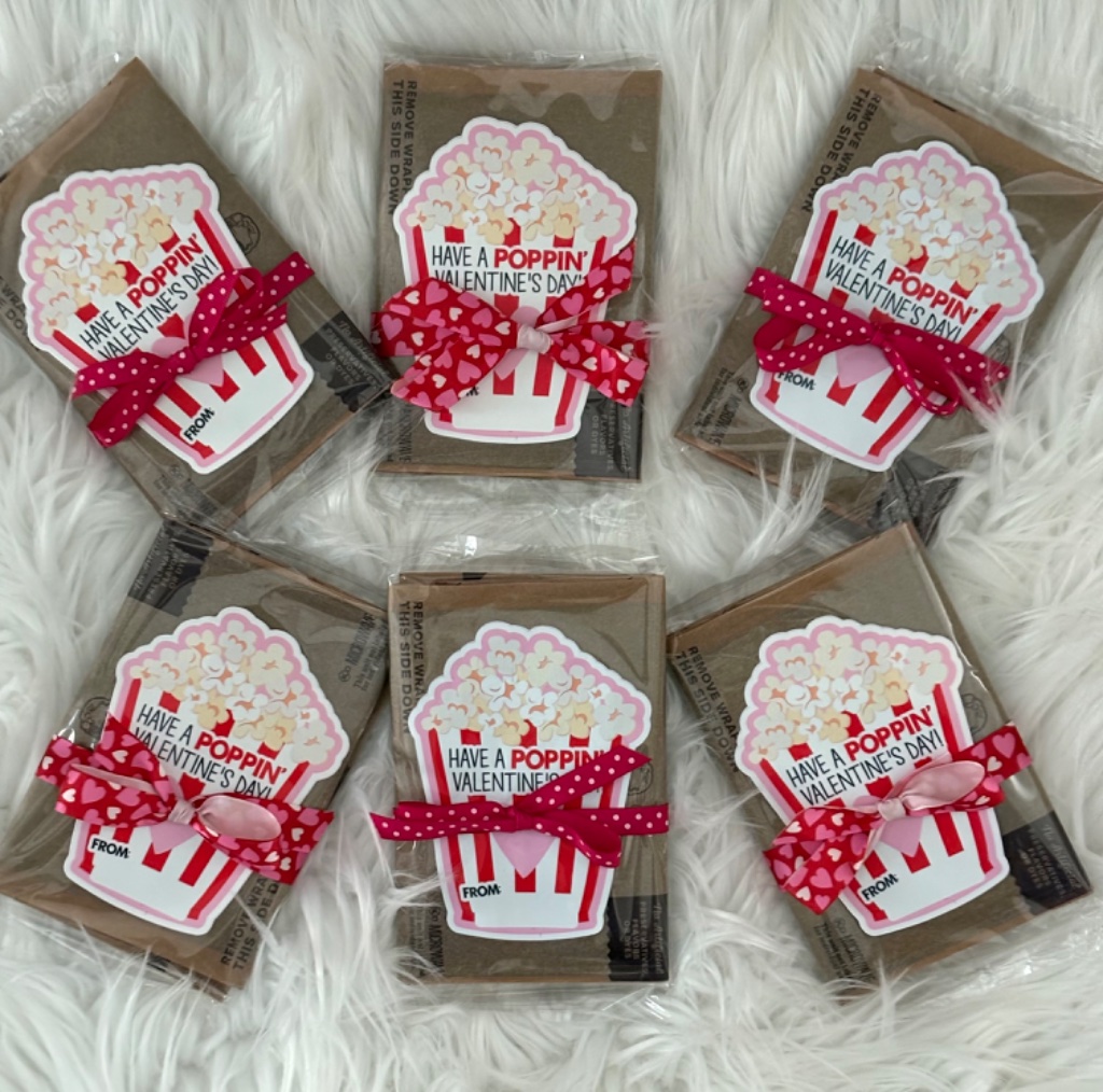 Valentine's Day Popcorn Bags