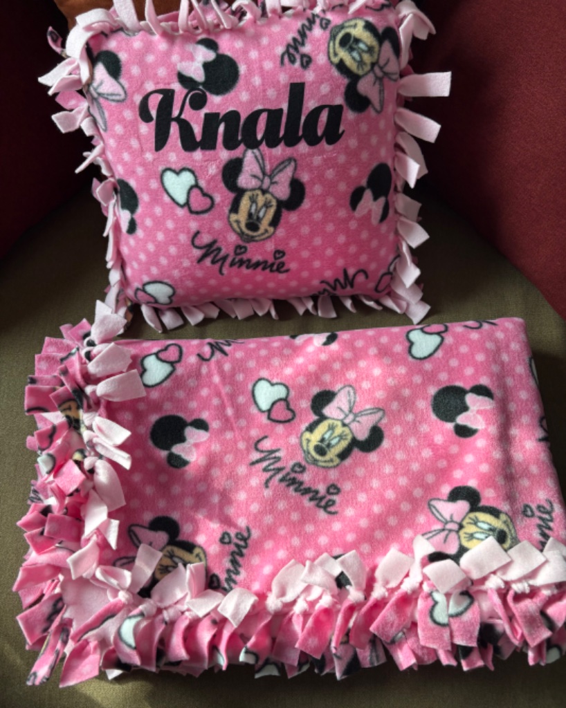 Custom Character Blanket & Pillow