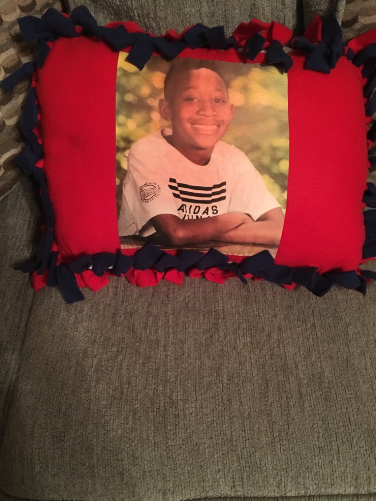 Custom Photo Fleece Pillow - Boy