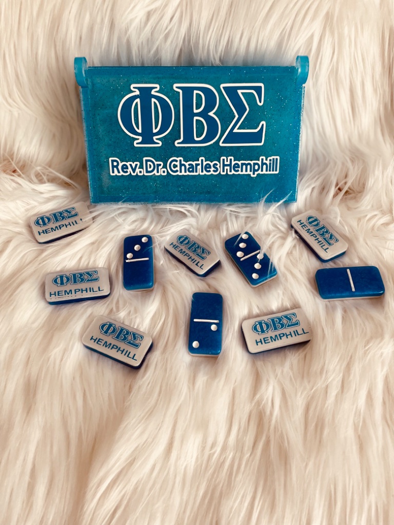 Custom Greek Domino Set
