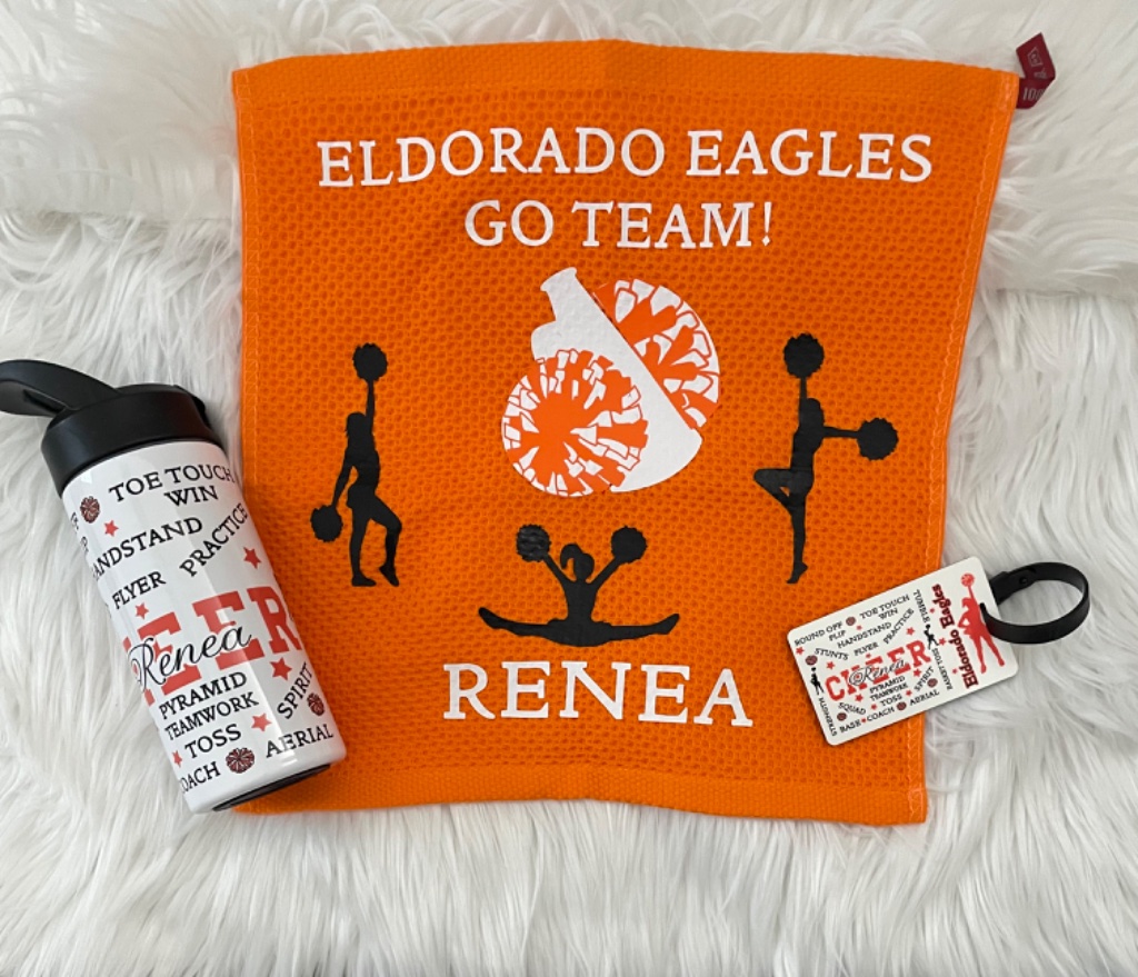 Custom Cheer Towel & Bottle Set