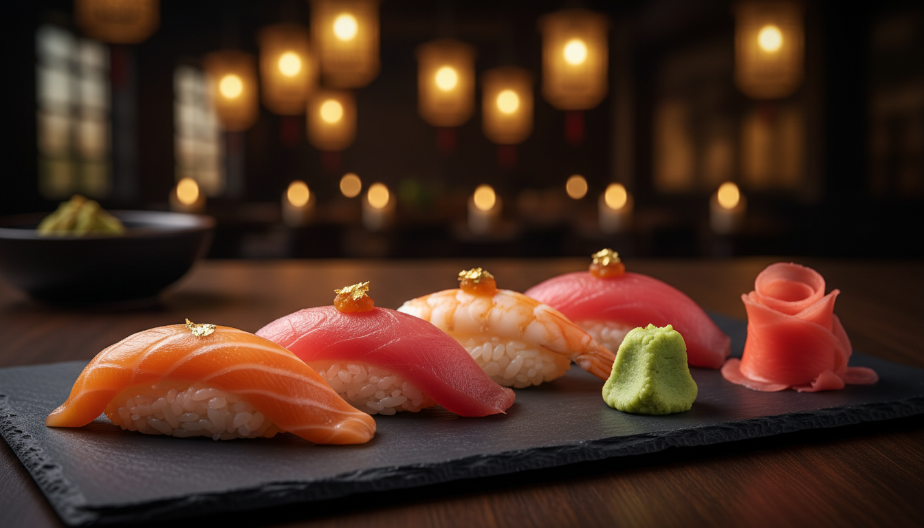 Ginza Hohsen authentic Japanese sushi platter - finest sushi in Colombo