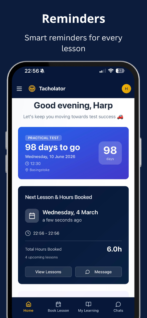Reminders Screen