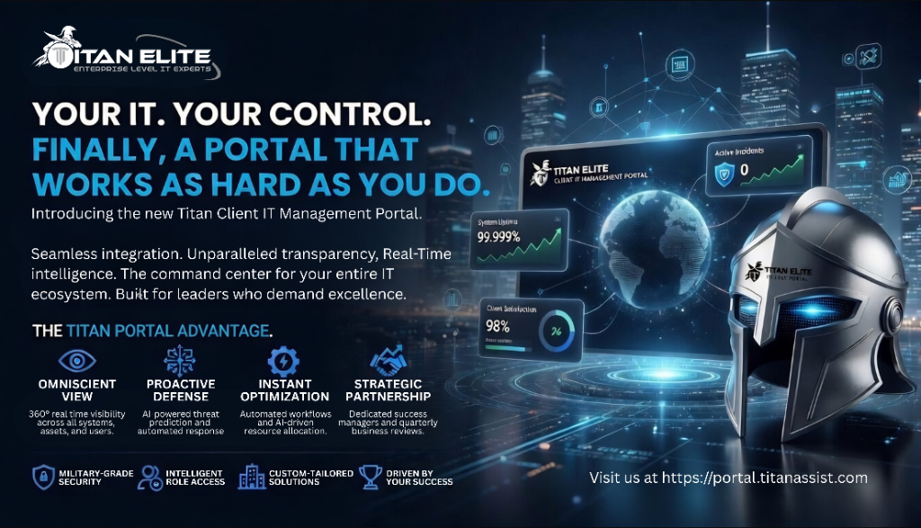Titan Elite Client Portal Launch: Complete Visibility and Control Over Your IT Operations