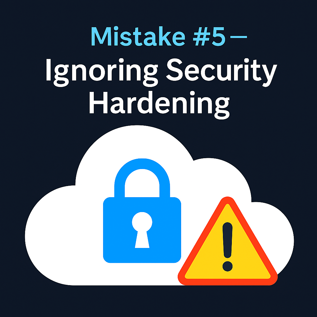 Ignoring security hardening during cloud migration