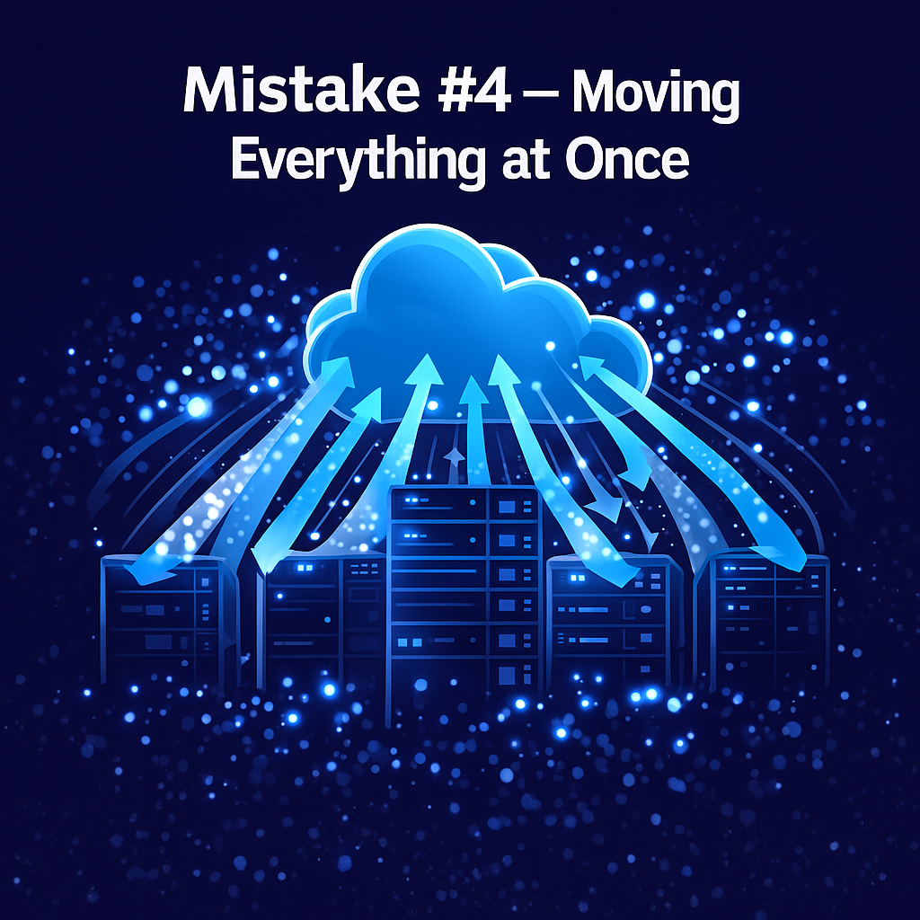Moving everything at once during cloud migration