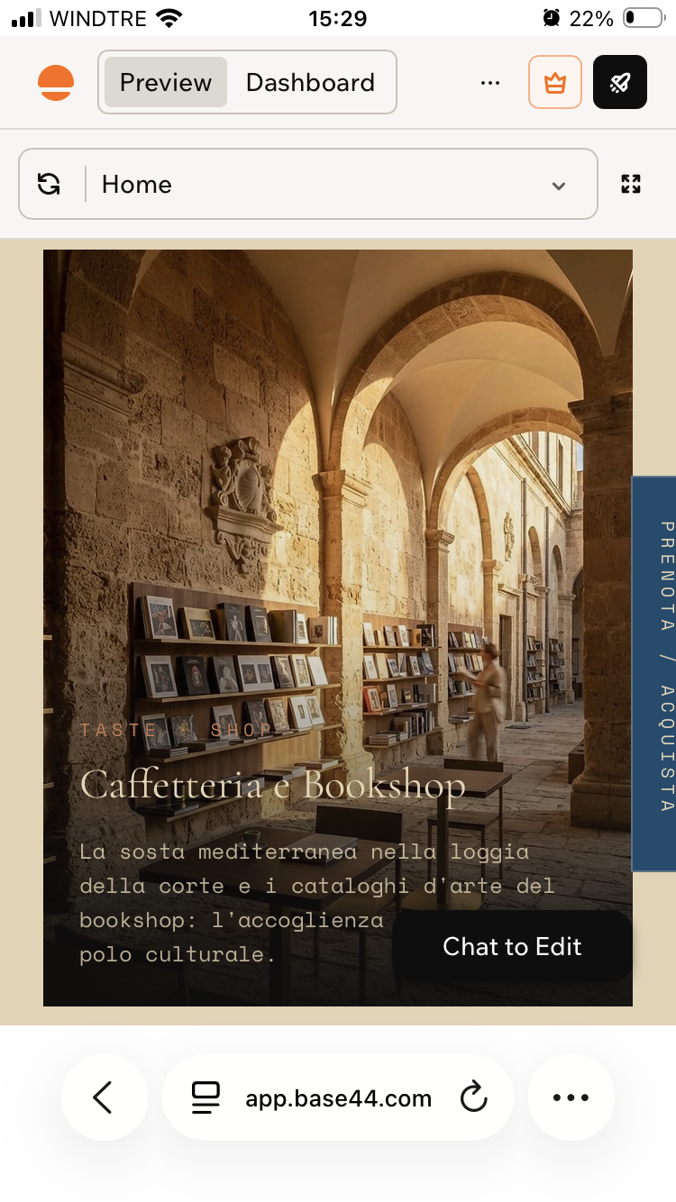 Caffetteria e bookshop — Palazzo Bosco