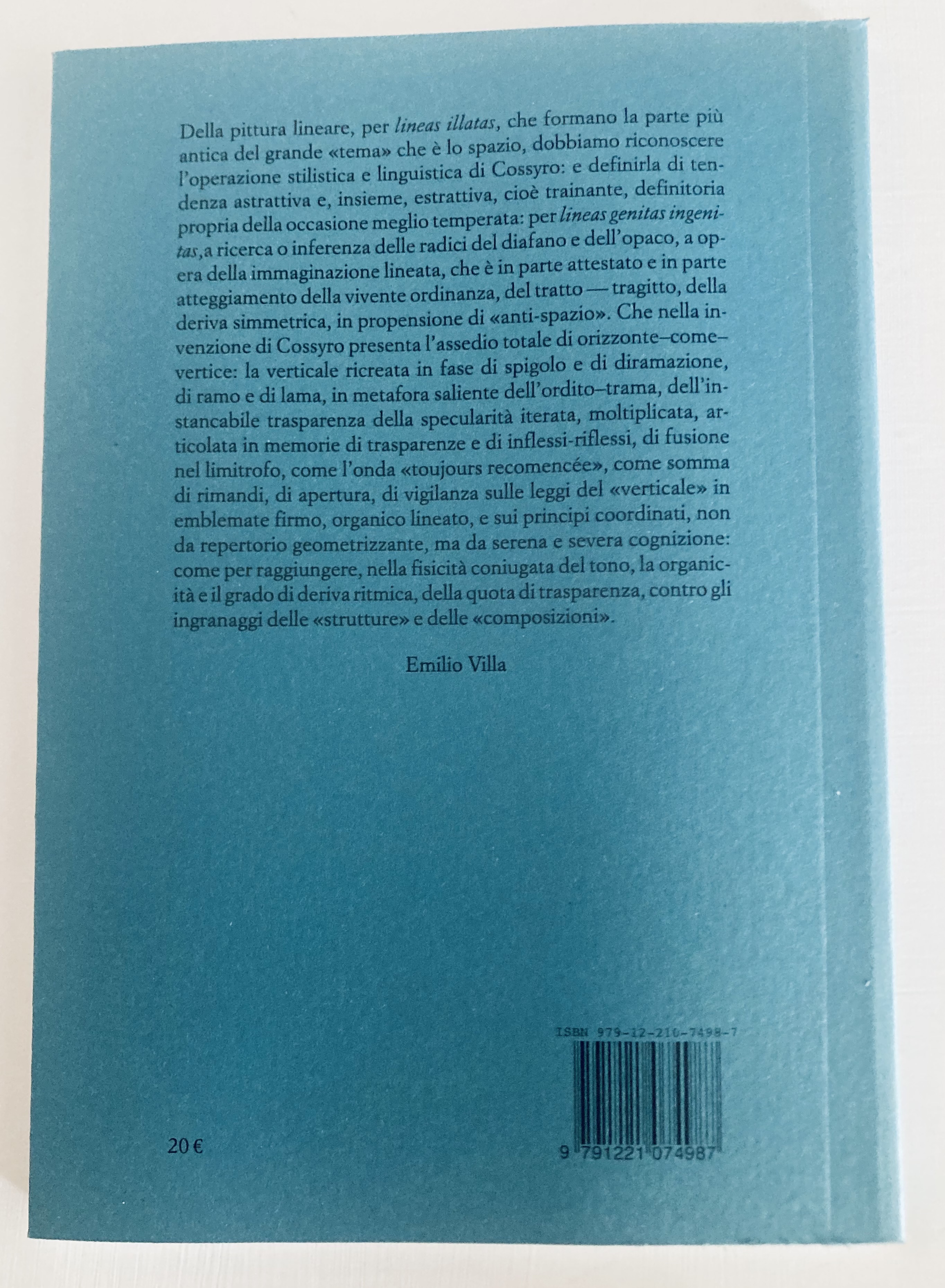 Michele Cossyro – per visibilia ad invisibilia
