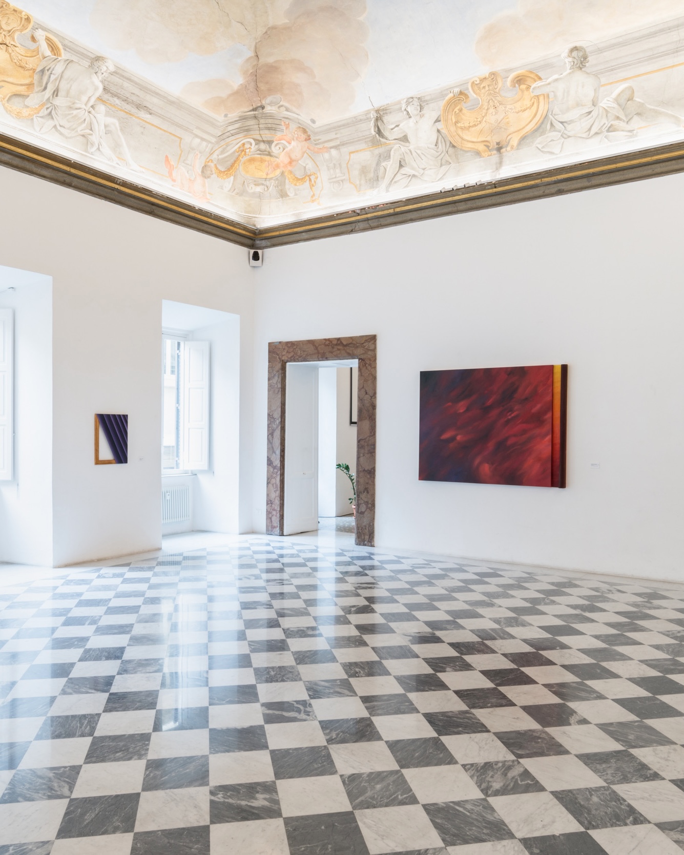 Michele Cossyro – per visibilia ad invisibilia, Palazzo Cavallerini Lazzaroni – Spazio Sette, Roma, 2024 — vista della mostra