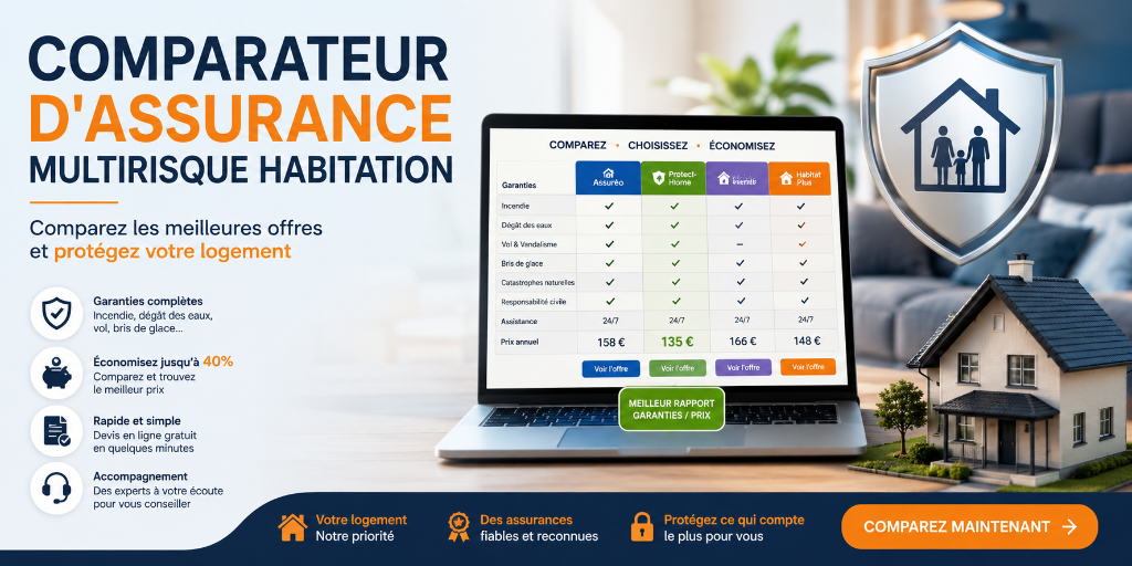 Comparateur d'assurance multirisque habitation — Comparez les meilleures offres et protégez votre logement