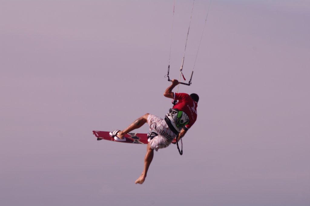 WINGFOIL action shot on Mediterranean water