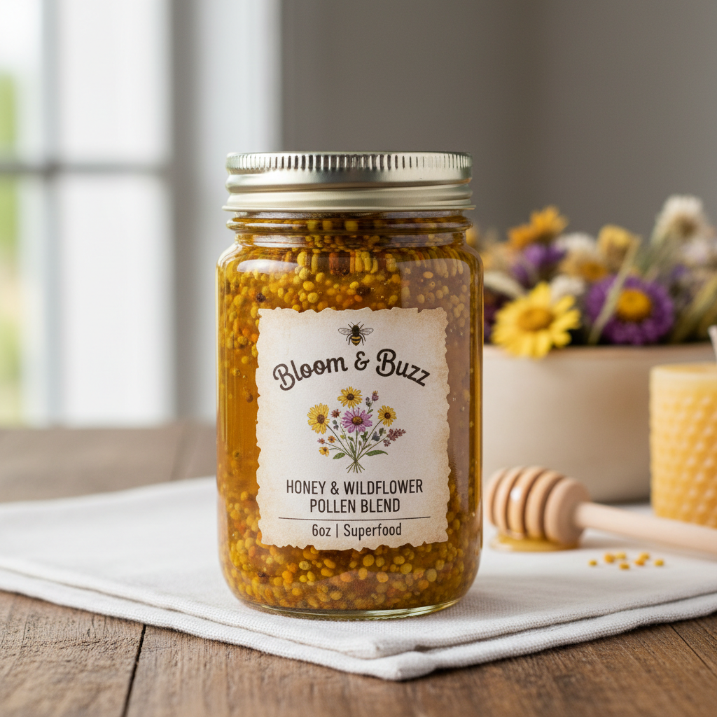 Honey & Wildflower Pollen Blend - 6oz