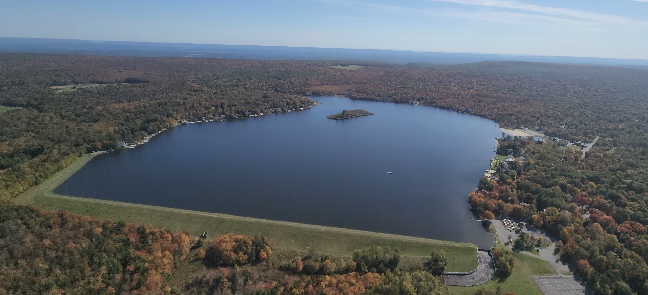 Towamensing Trails — lake aerial view
