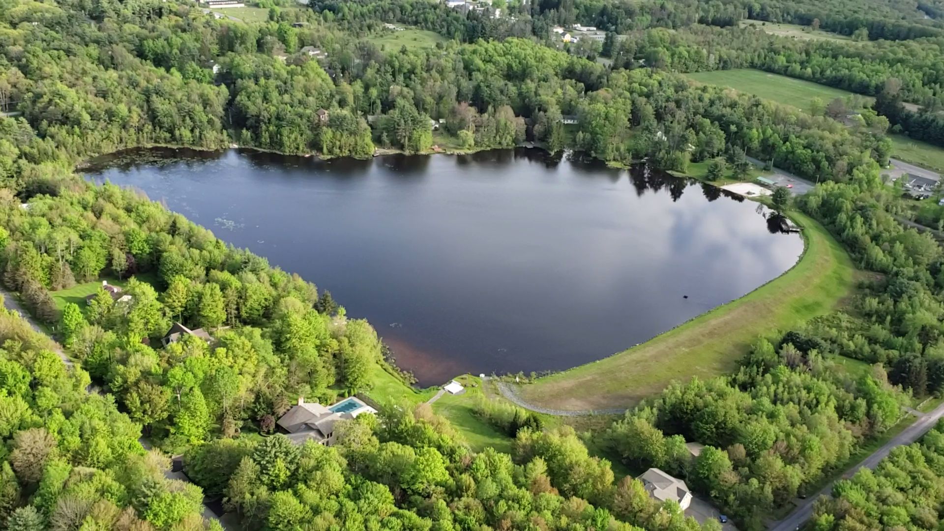 Greenwood Acres — lake aerial view