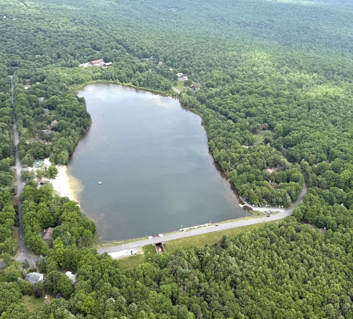 Brier Crest Woods — lake aerial view