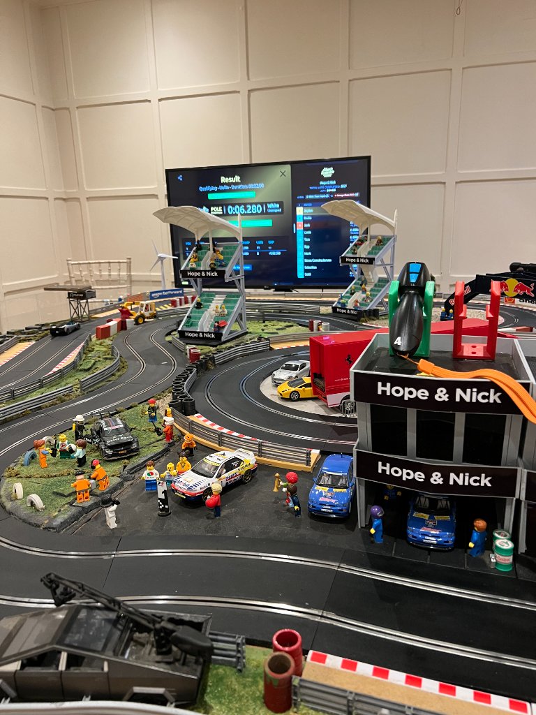 Nick & Hope's Wedding Party — Wedding Scalextric event photo 3