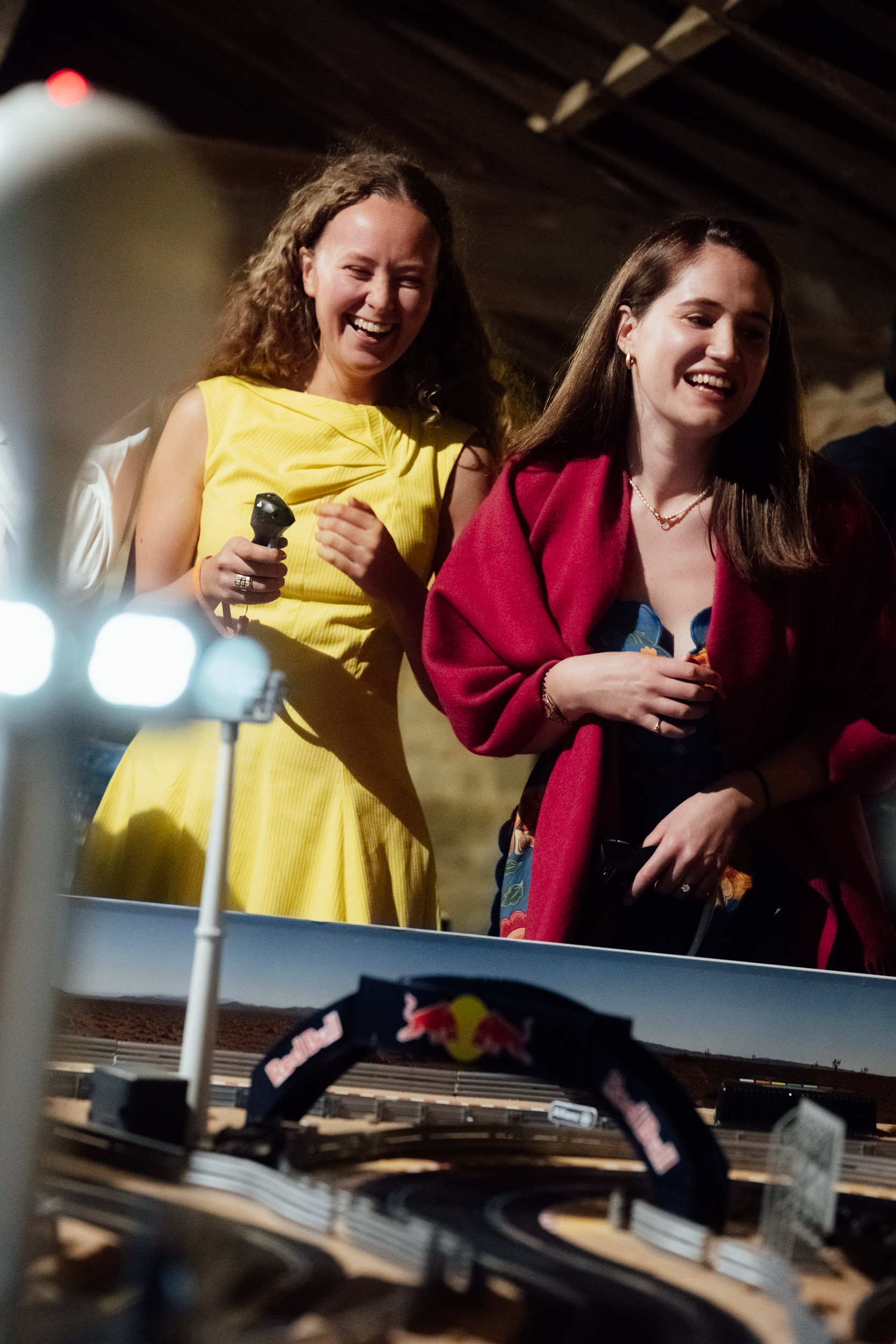India and Owen's Wedding – Witney — Wedding Scalextric event photo 11
