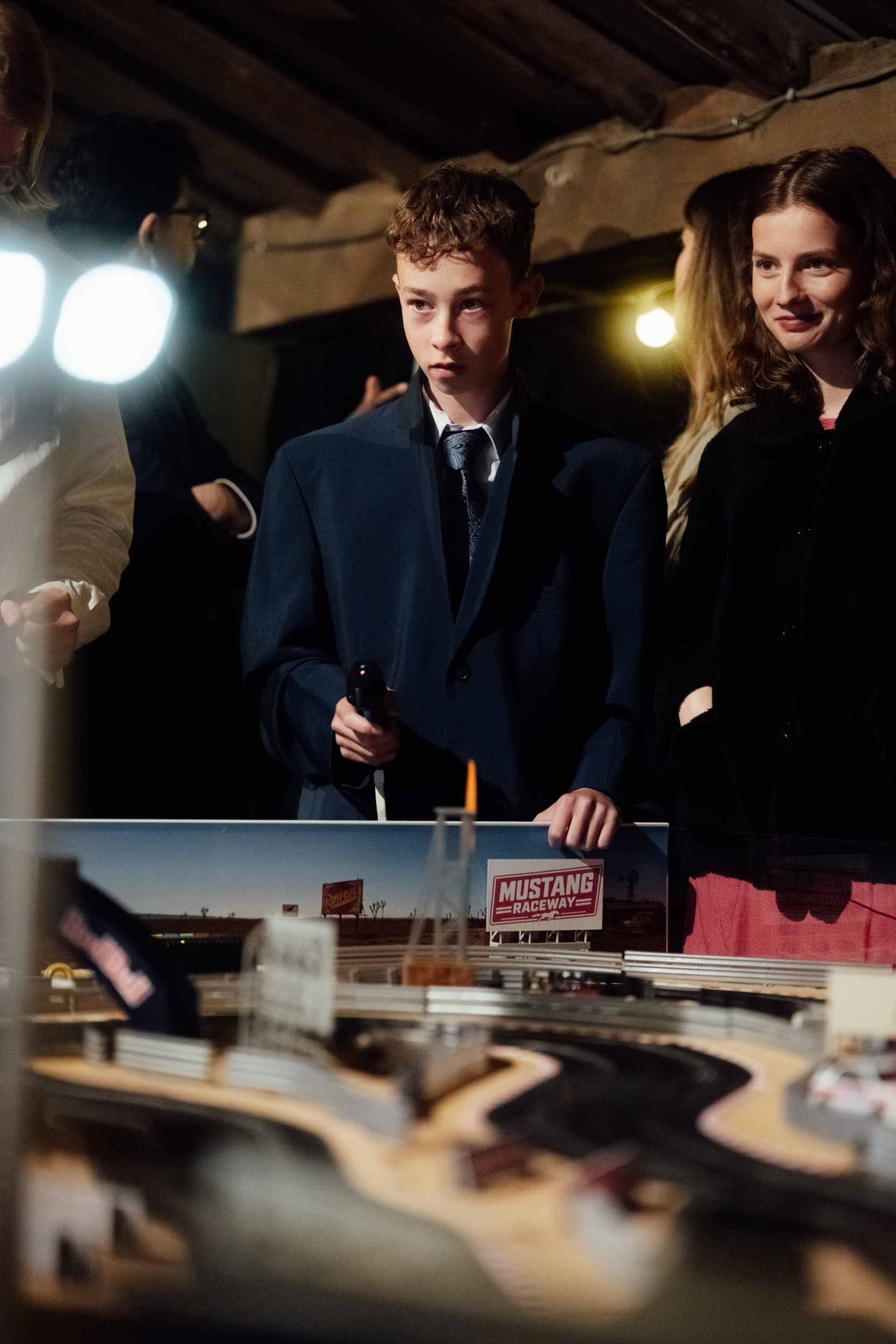 India and Owen's Wedding – Witney — Wedding Scalextric event photo 12