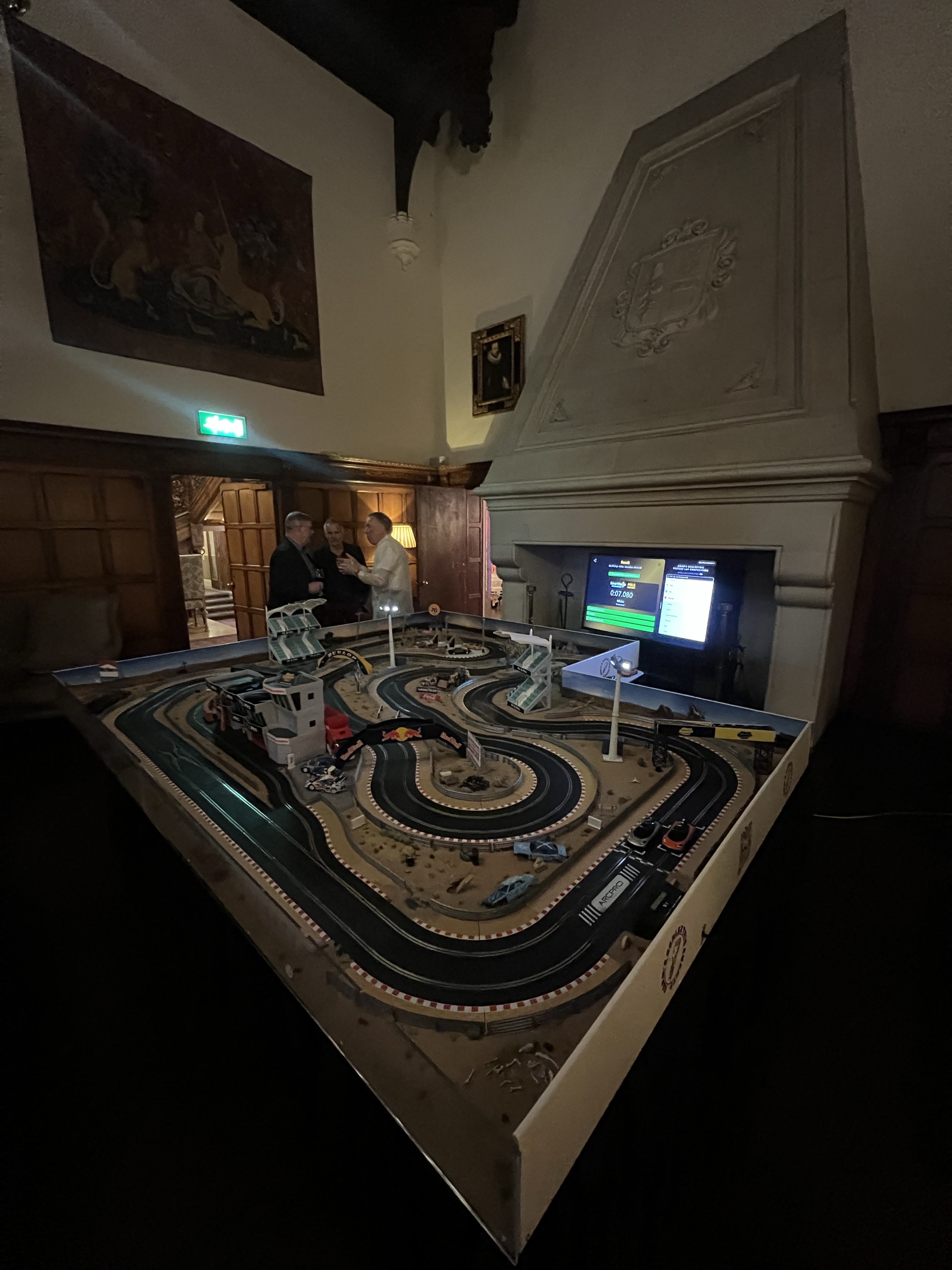 Alastair and Jacqueline's Wedding – Danesfield House — Wedding Scalextric event photo 5