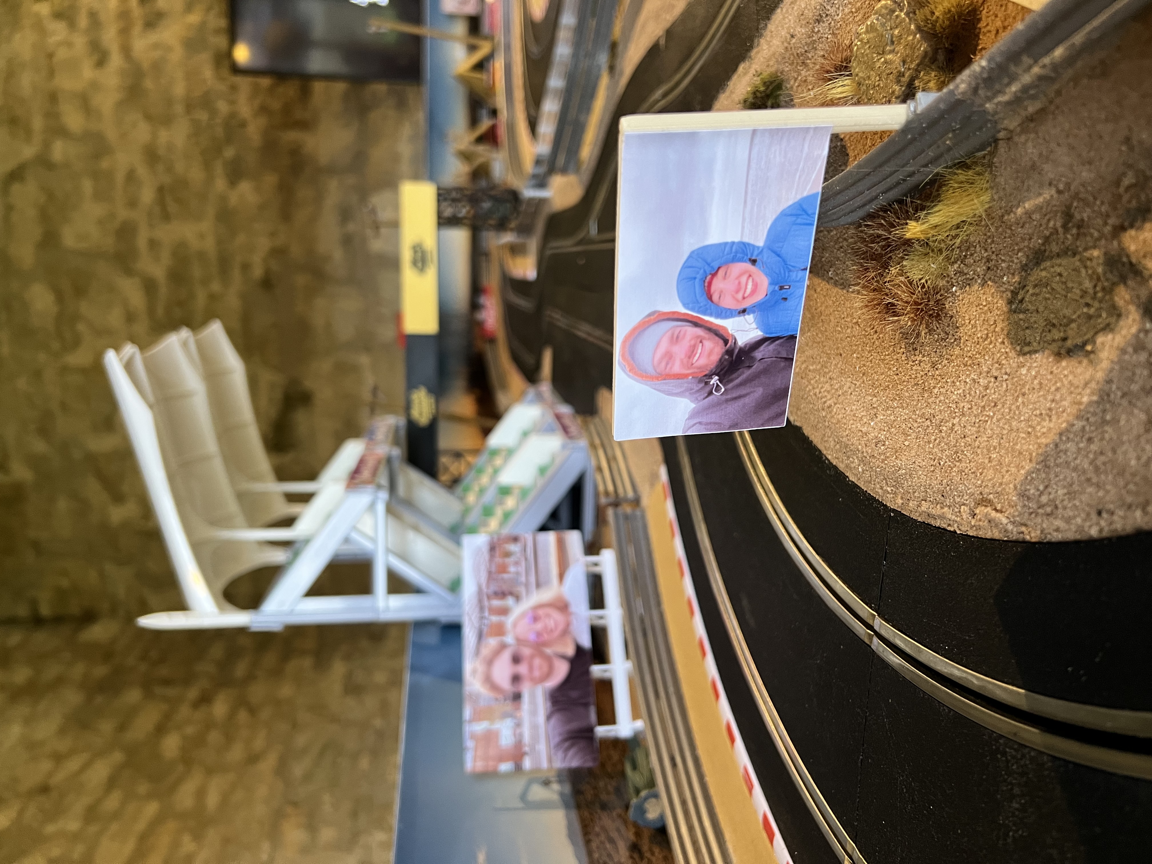 India and Owen's Wedding – Witney — Wedding Scalextric event photo 7