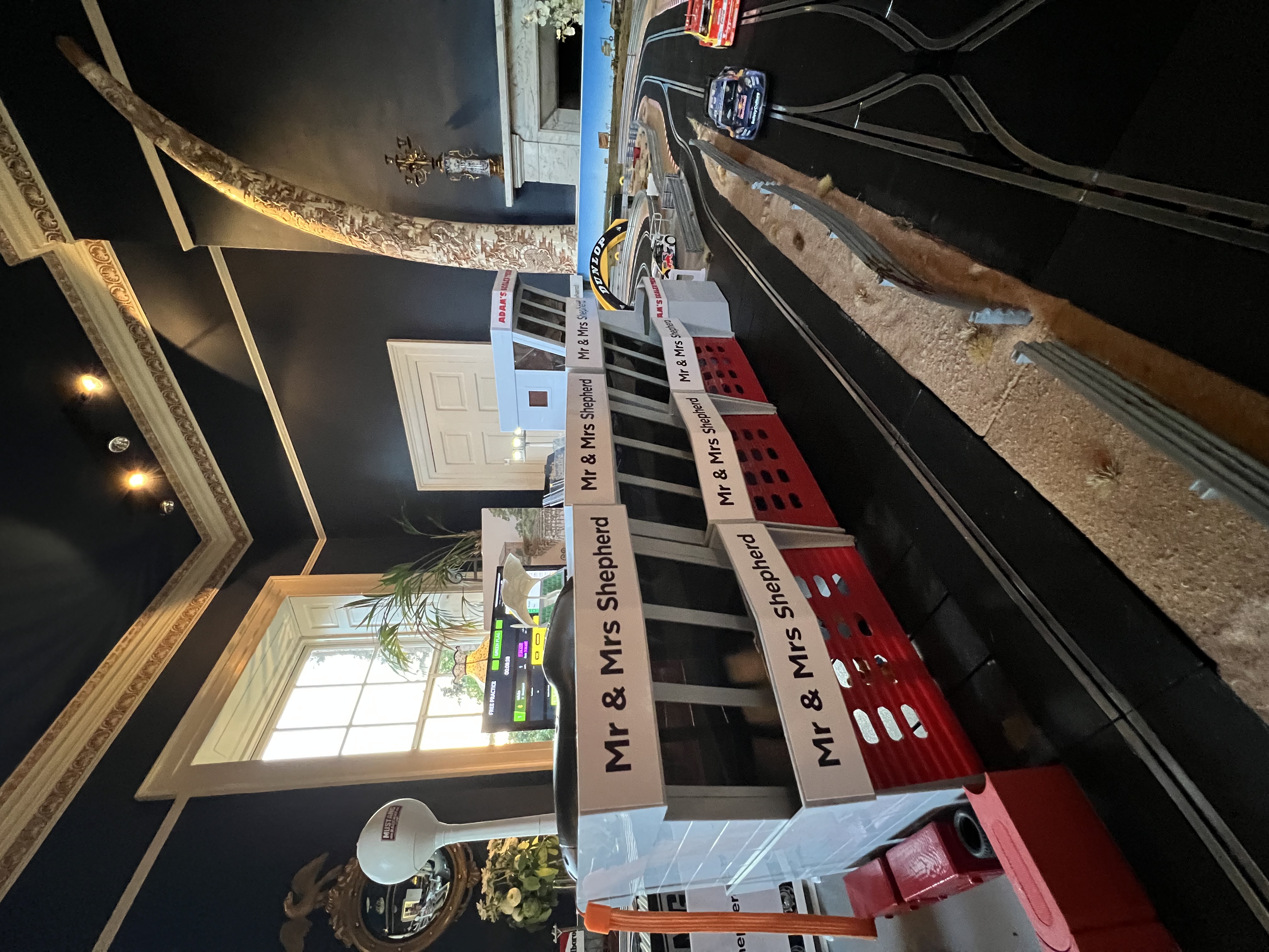 Mr & Mrs Shepherd Wedding — Wedding Scalextric event photo 3