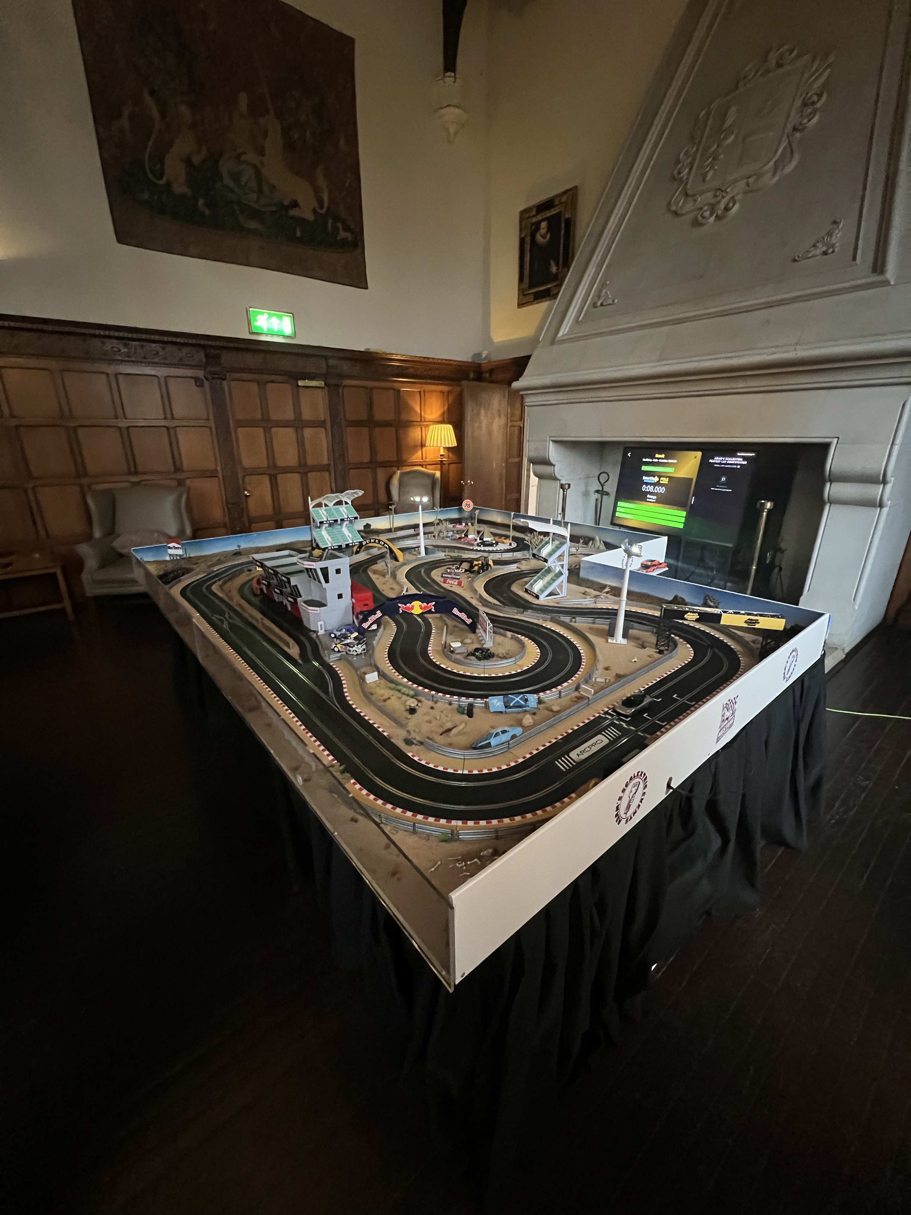 Alastair and Jacqueline's Wedding – Danesfield House — Wedding Scalextric event photo 2