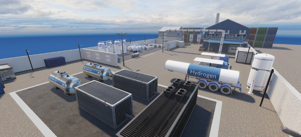 H-PORT — Università della Calabria | VR Training Portuale con AI & Digital Twin — screenshot VR Training simulazione immersiva XR Solution
