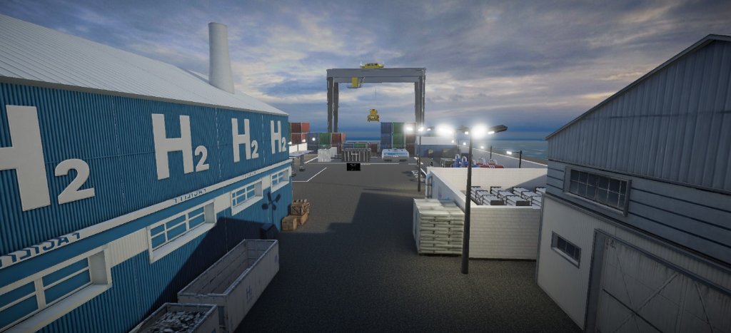 H-PORT — Università della Calabria | VR Training Portuale con AI & Digital Twin — screenshot VR Training simulazione immersiva XR Solution
