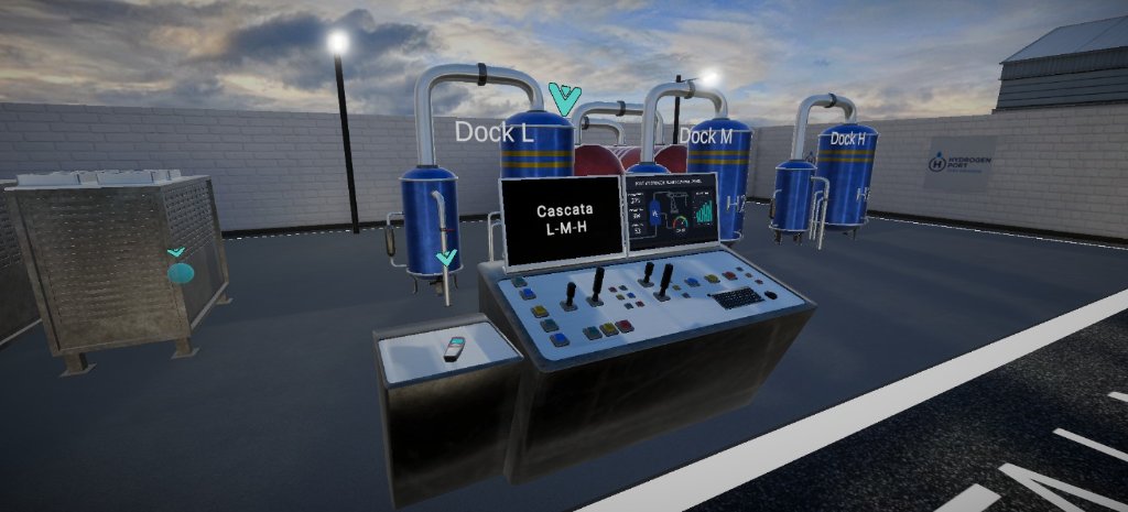 H-PORT — Università della Calabria | VR Training Portuale con AI & Digital Twin — screenshot VR Training simulazione immersiva XR Solution