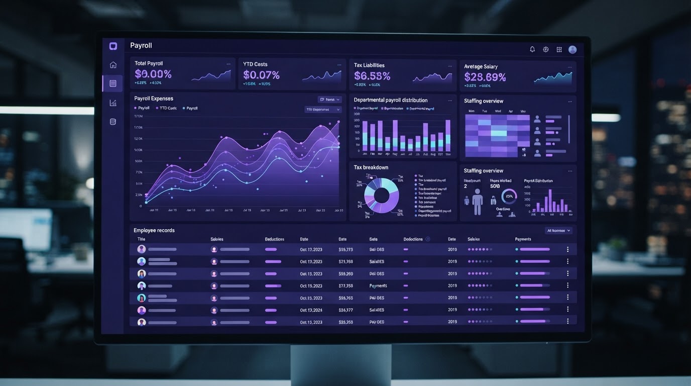 ROVYN Payroll analytics dashboard