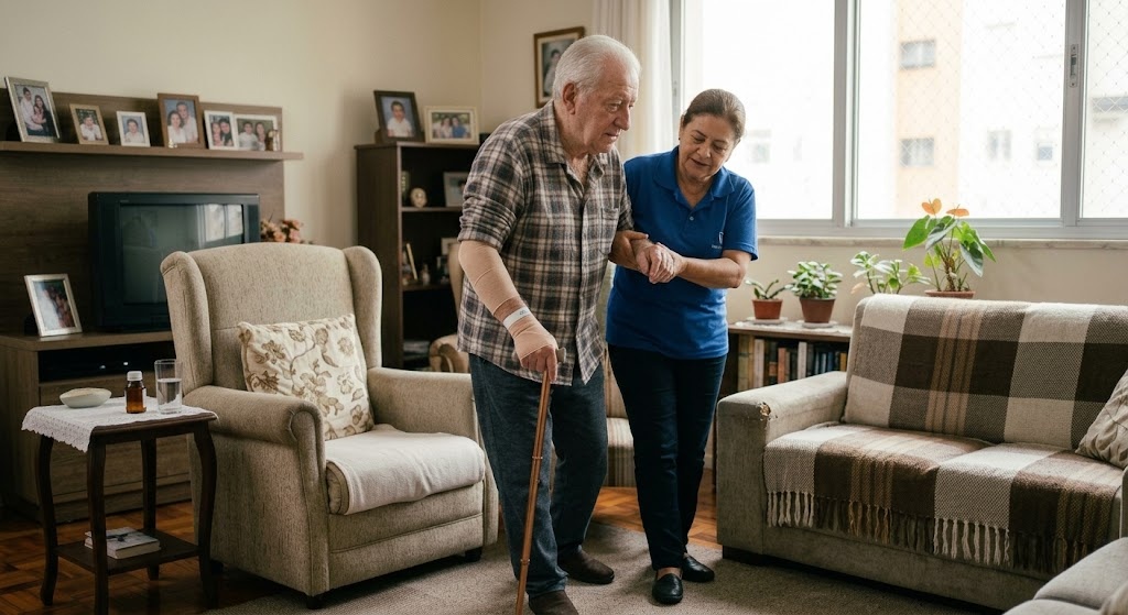 Prevenção de Quedas: 7 Cuidados Simples que Protegem os Idosos em Casa