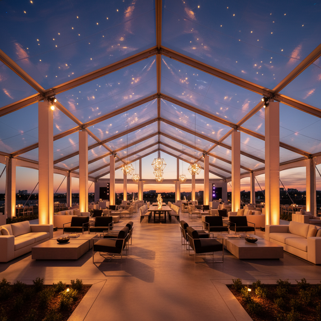 Luxury tent interior