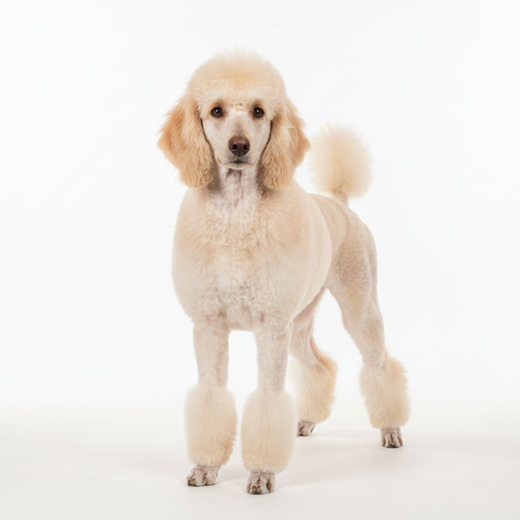 Stylish poodle haircut