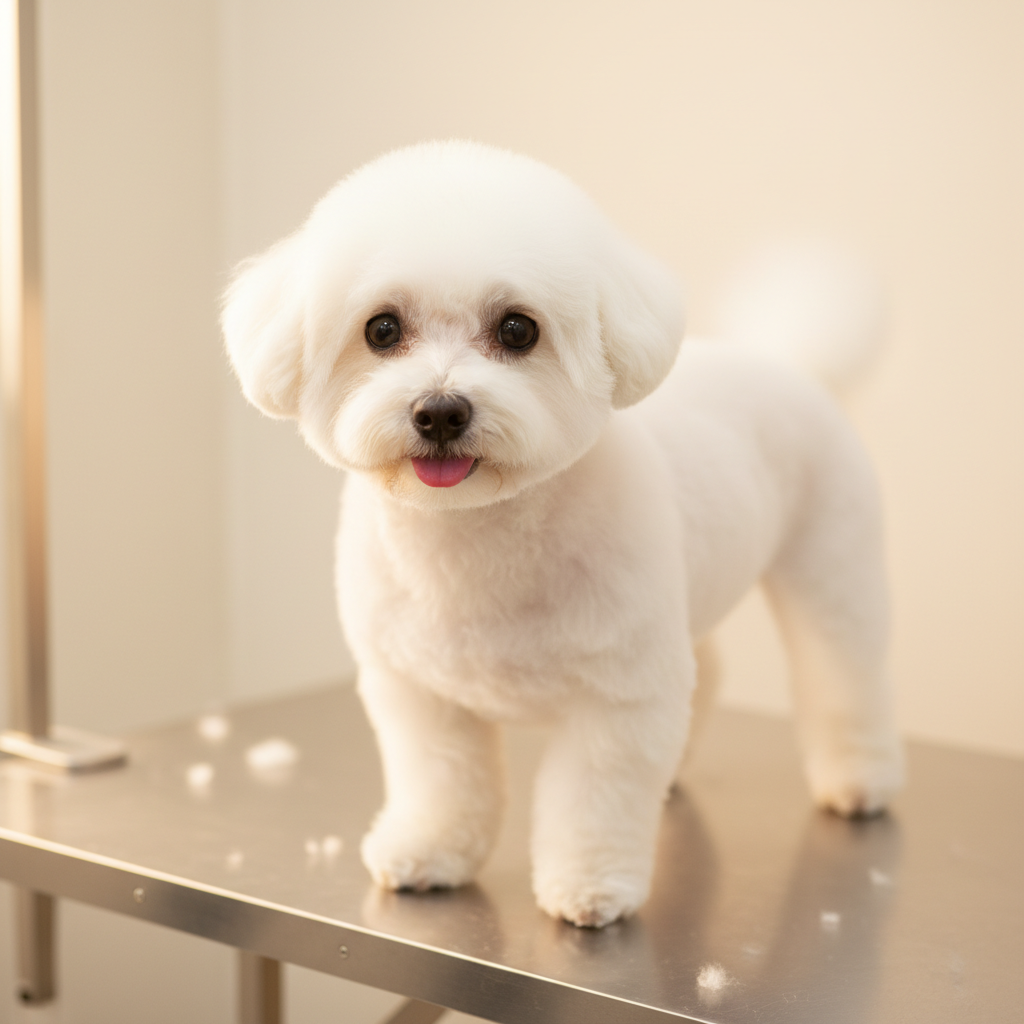 Small dog teddy bear cut