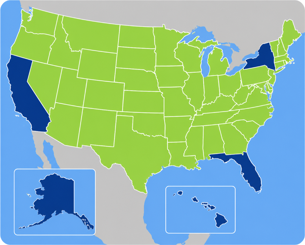 USA Coverage Map