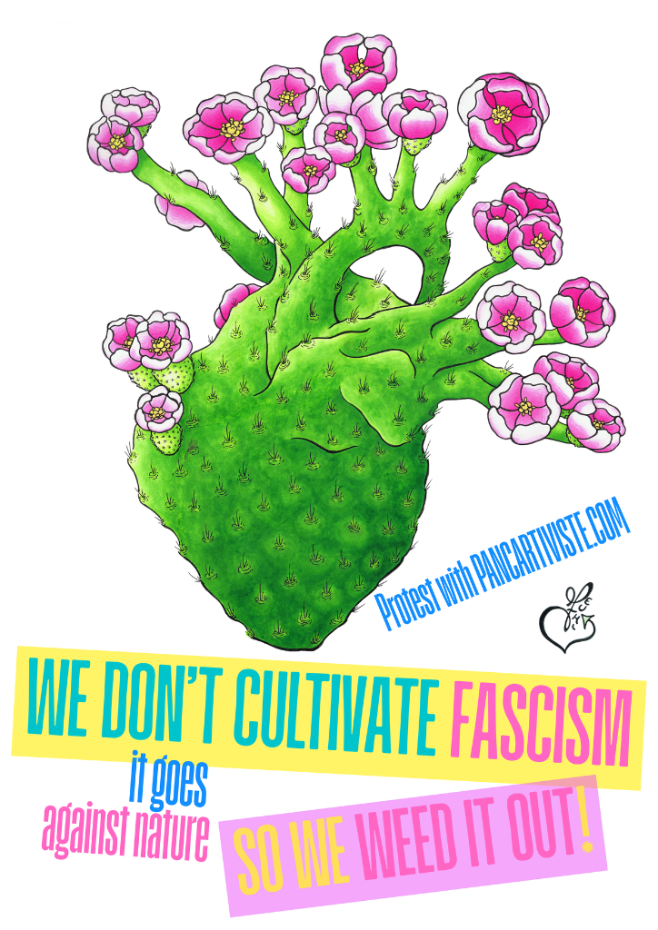 Fascist Bad Seeds — Your Hate-Filled Nature Won't Take Root in Soil, Hostile to Intolerance!