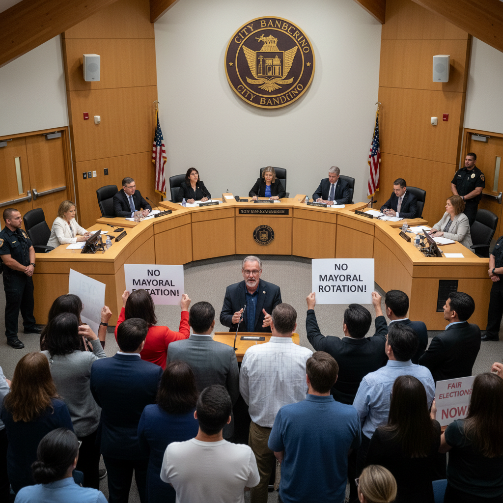 San Bernardino City Council Rejects Mayor Rotation Proposal Amid Public Outcry