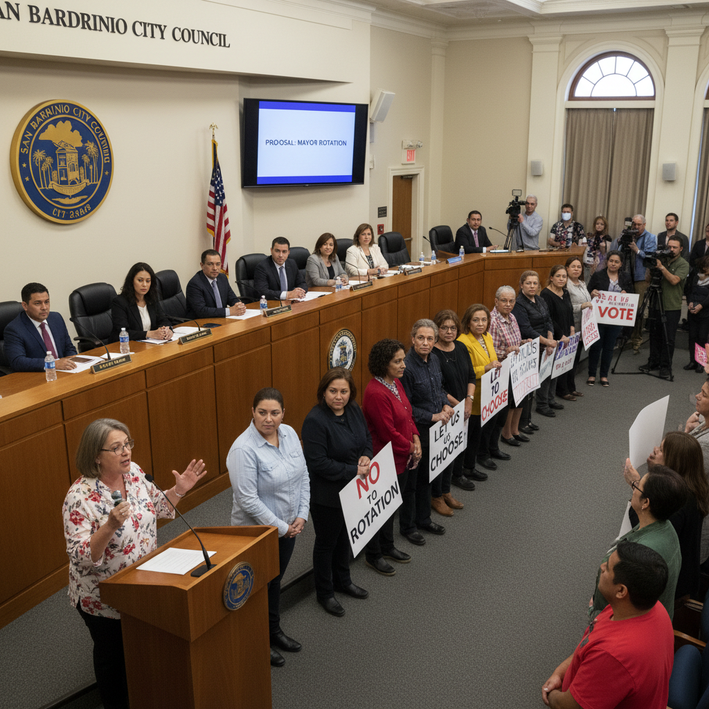 San Bernardino City Council Rejects Mayor Rotation Proposal Amid Public Outcry