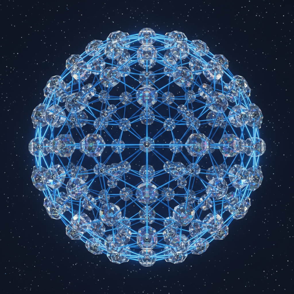 Connected network of nodes
