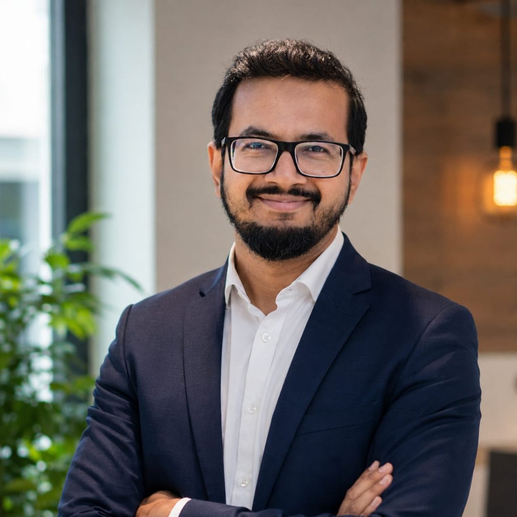 Portrait of Adnan Rahman Chowdhury, Chief Technology Officer (UK) at Eccentra Labs.