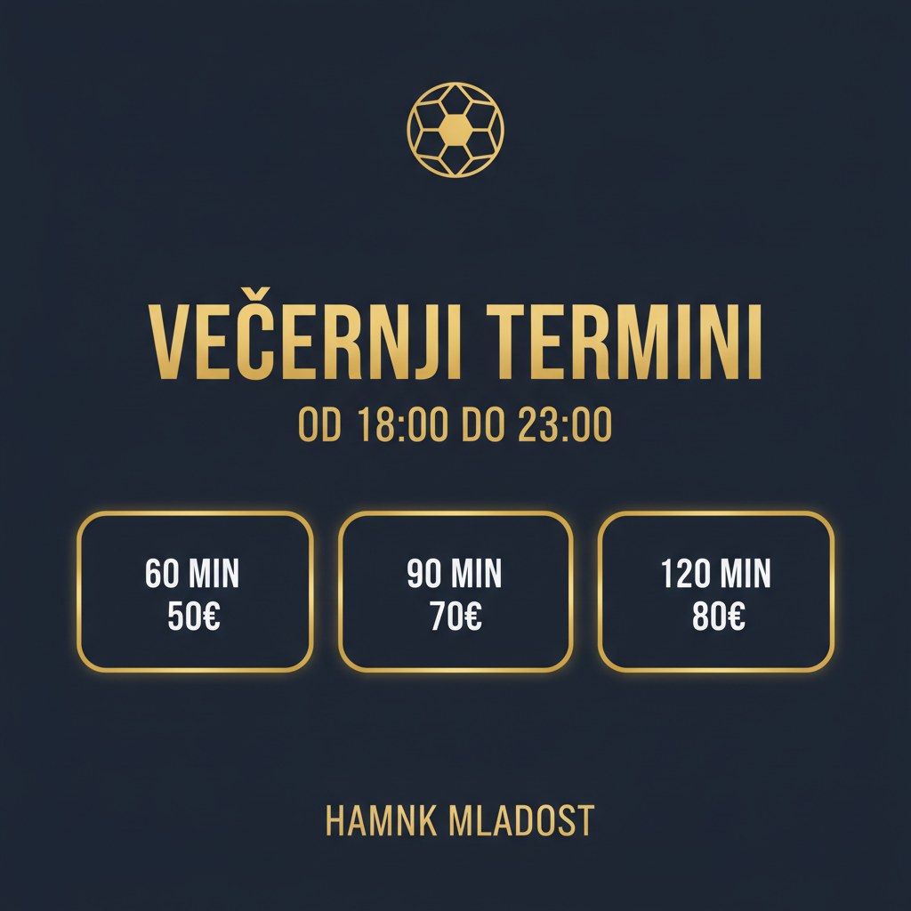 Večernji termini – cijene
