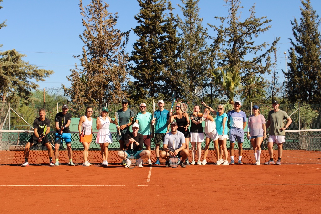 Group on court