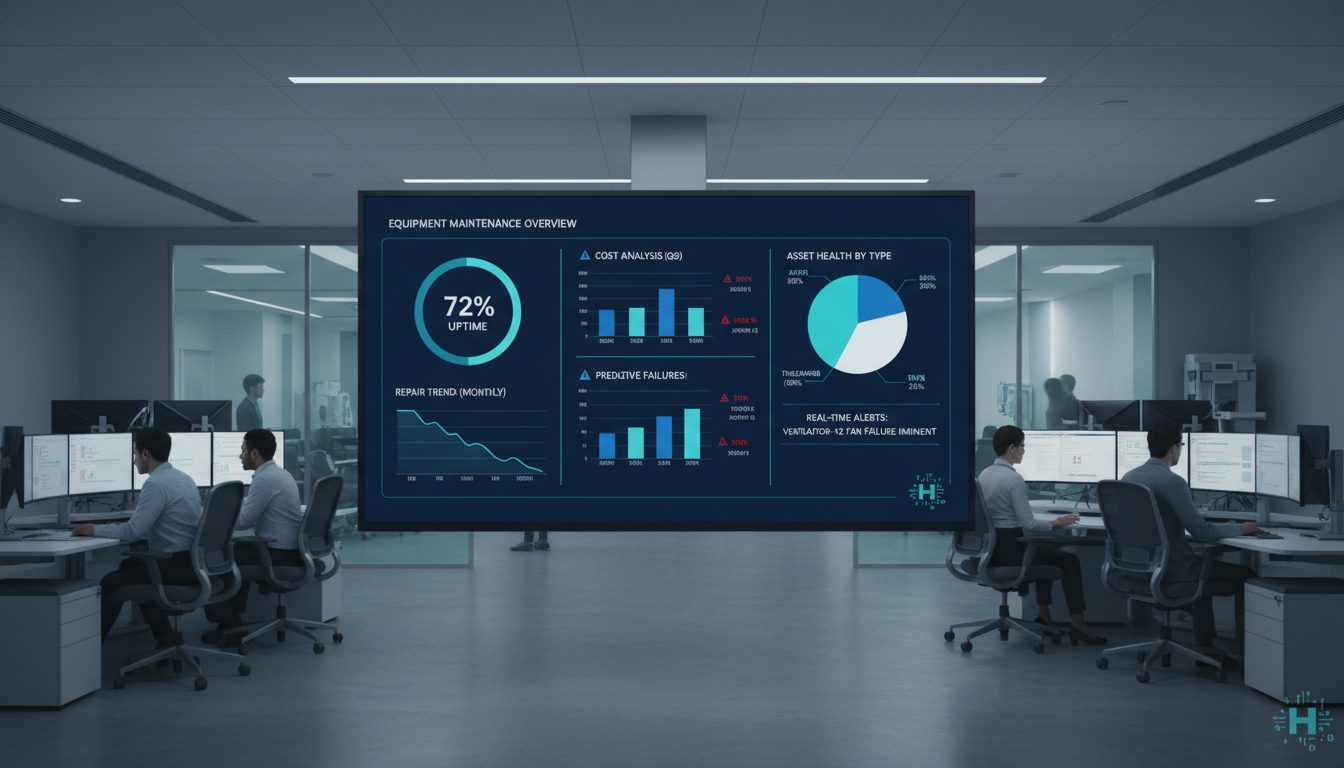 Equipment maintenance analytics and reporting dashboard