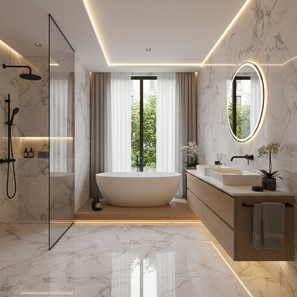 Badezimmer-Trends 2025: Was jetzt modern ist und wie Sie Ihr Bad zeitlos gestalten