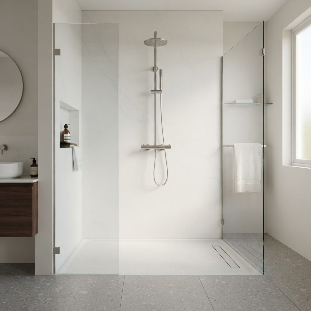Fugenlose Duschrückwand: Hygiene und Design in perfekter Kombination