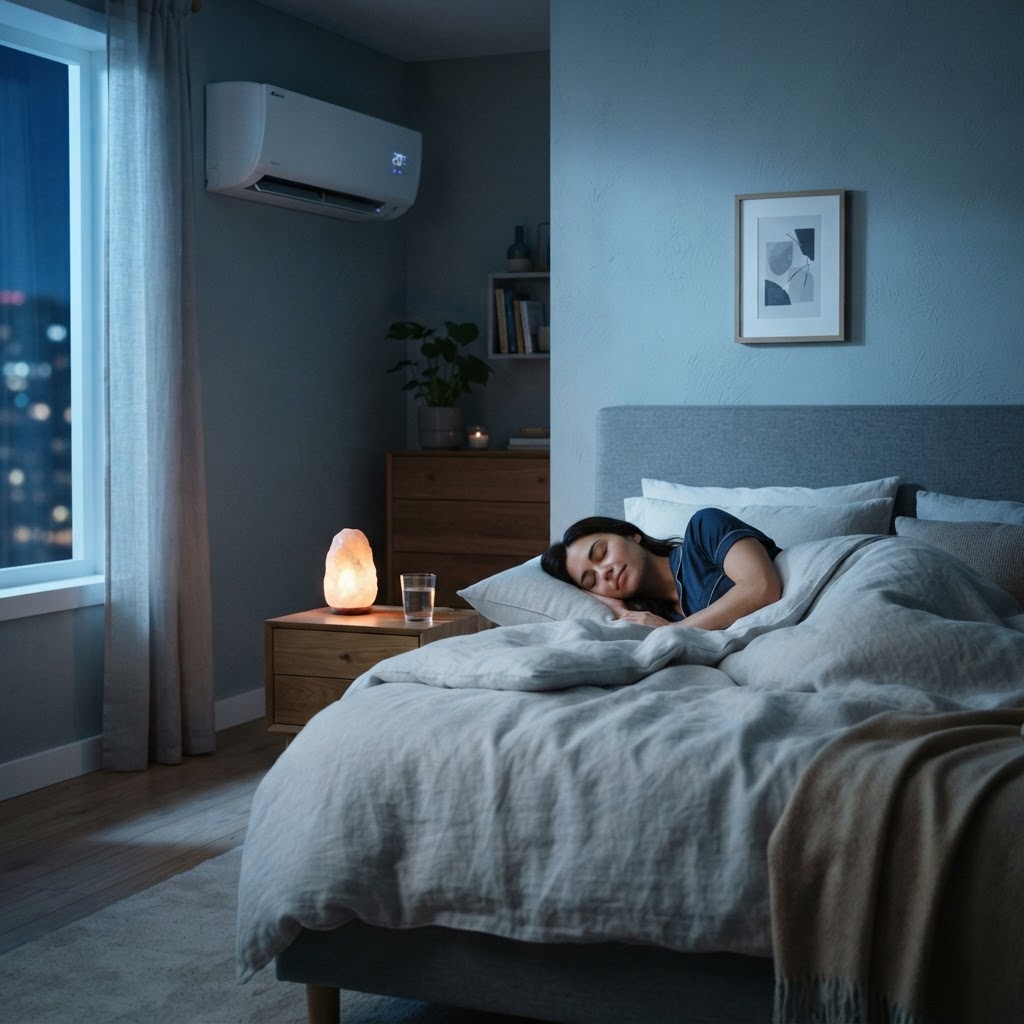 Klimaanlage im Schlafzimmer: Gesund kühlen ohne Erkältung und trockene Luft