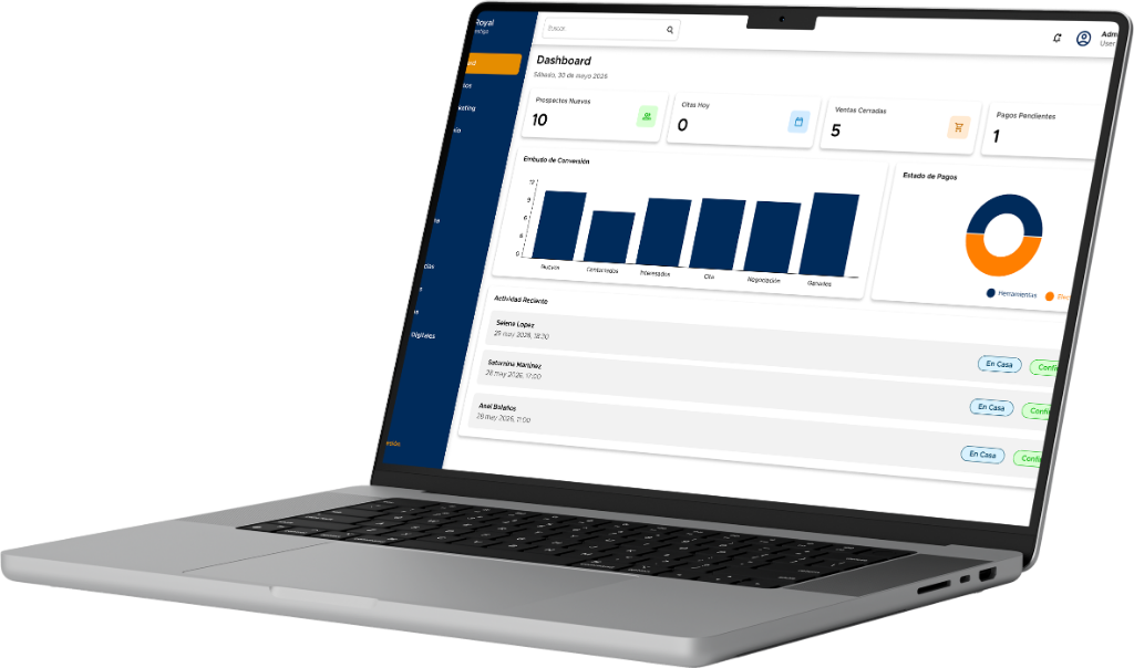 CRM Royal Dashboard