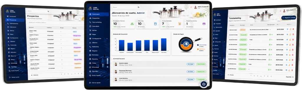 CRM Royal en tabletas