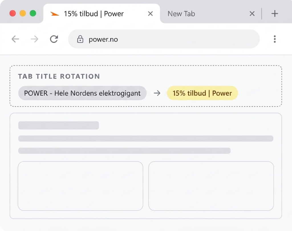 Dynamic tab title
